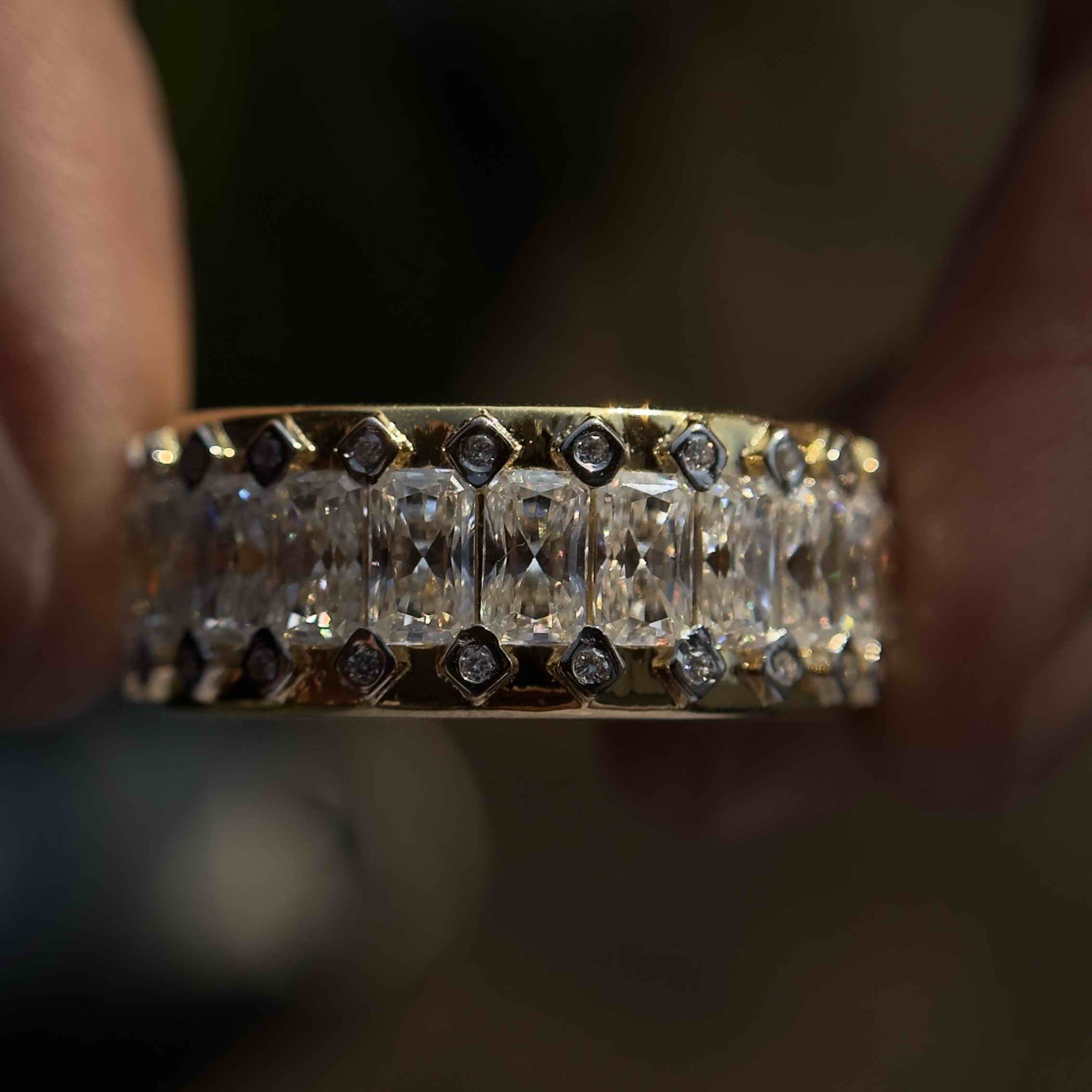Radiant Shape Band Ring