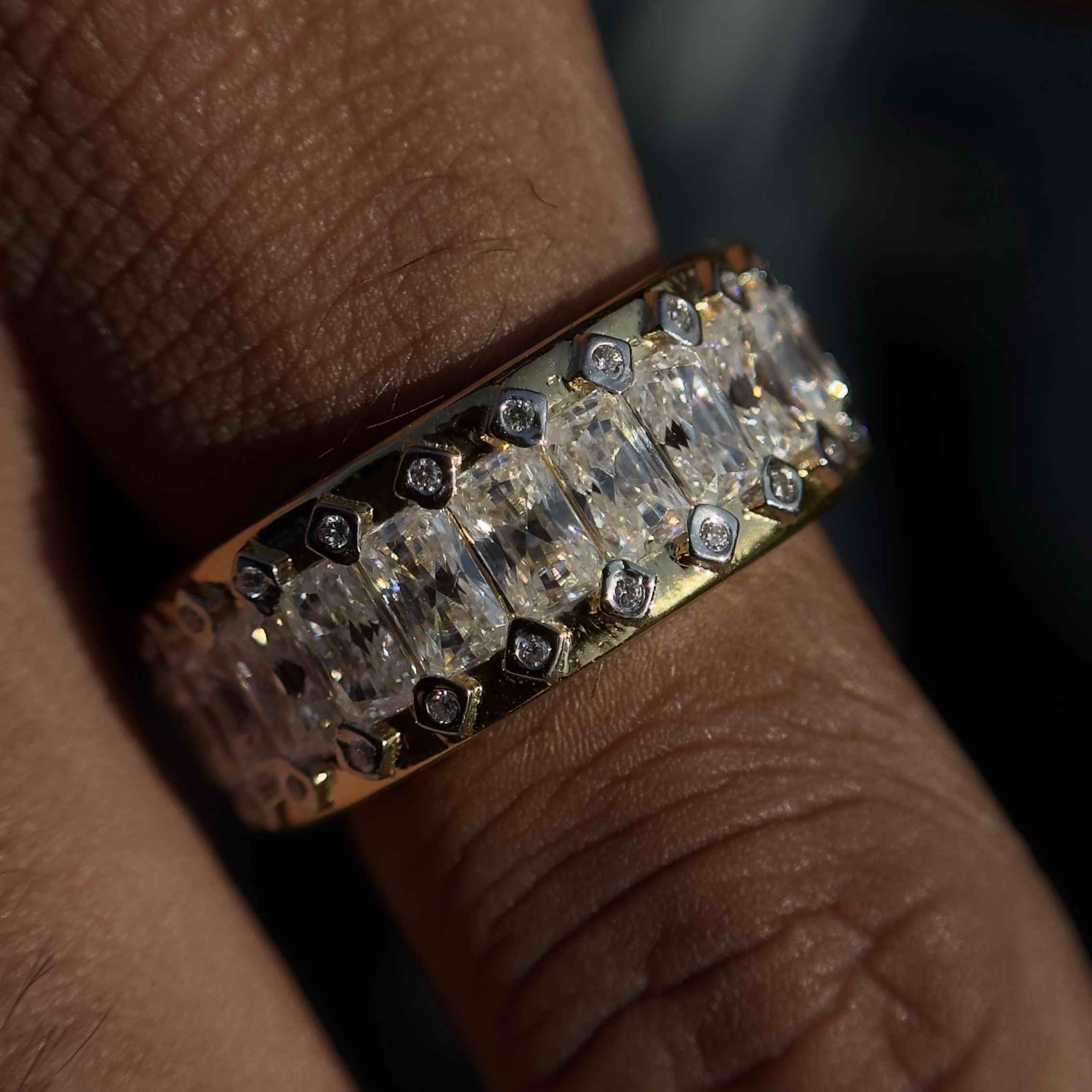 Radiant Shape Band Ring