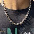 Rudraksha Mala – Elegant Hexagon Spiritual Chain