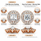 Cushion Cut Diamond Halo Stud Earring (1 PC)