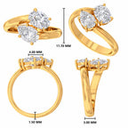 Pear Duo Moissanite Ring