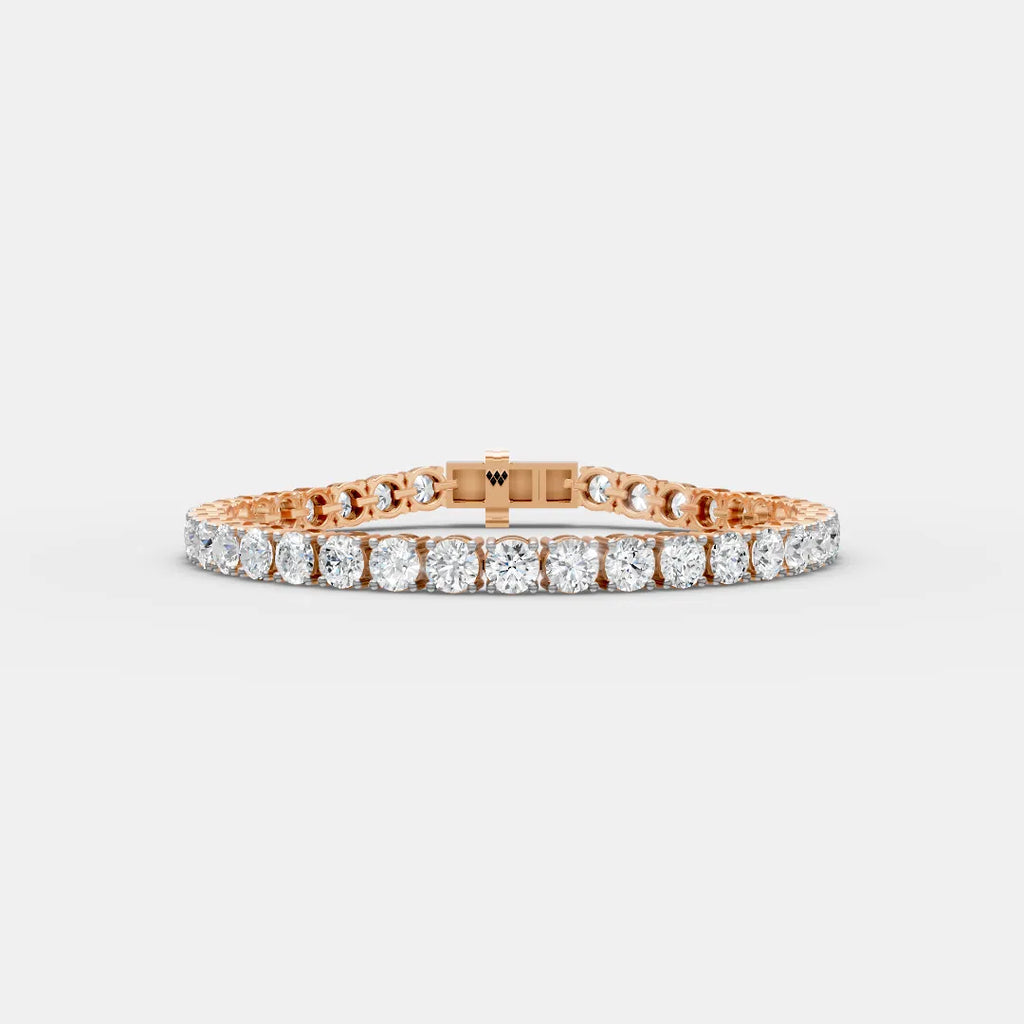 5 MM Round Shaped Tennis Bracelet