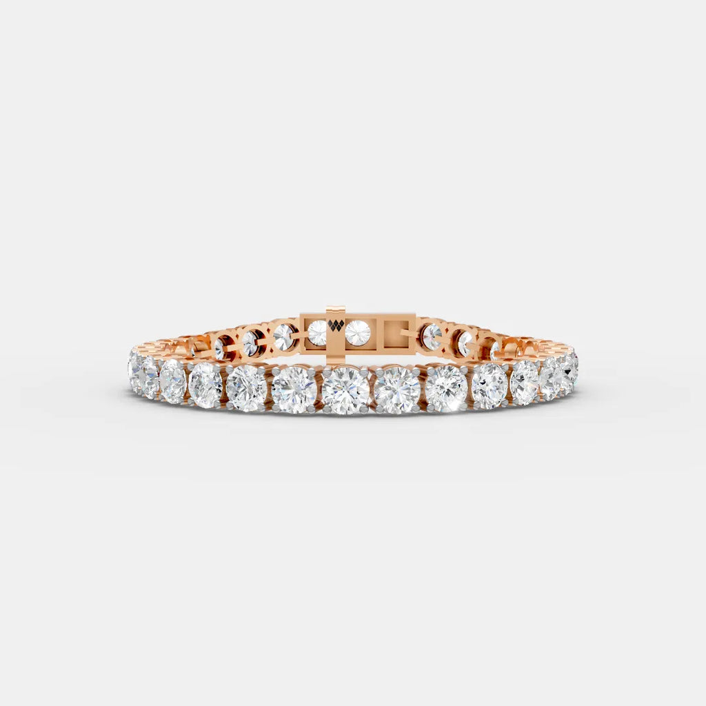 6.5 MM Round Shaped Tennis Bracelet