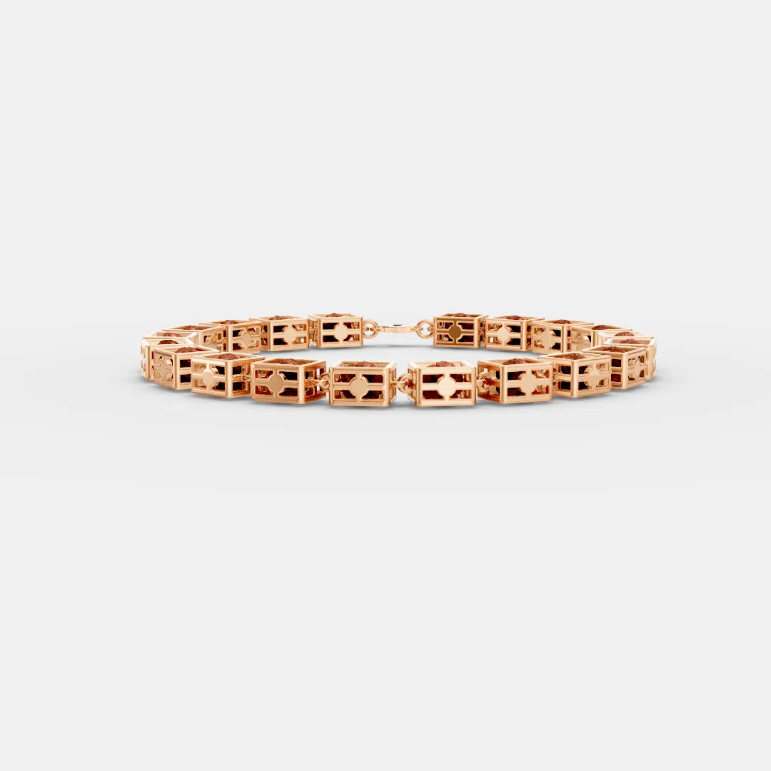 Black Rudraksha Box Bracelet – Spiritual Strength Meets Modern Design