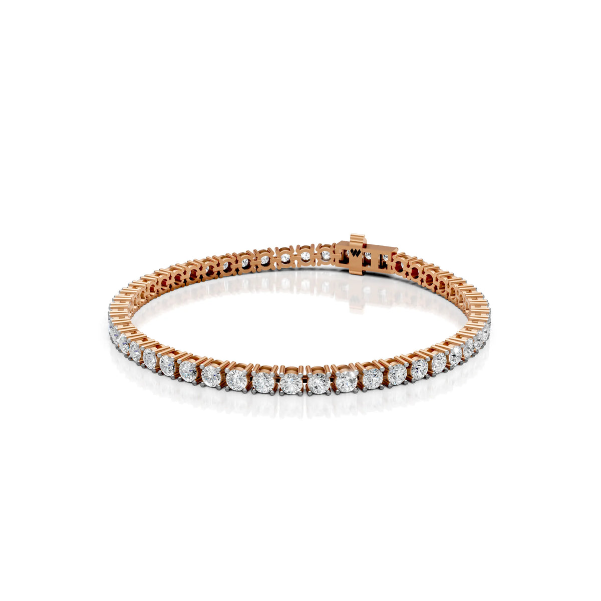3.5 MM Round Shaped Tennis Bracelet