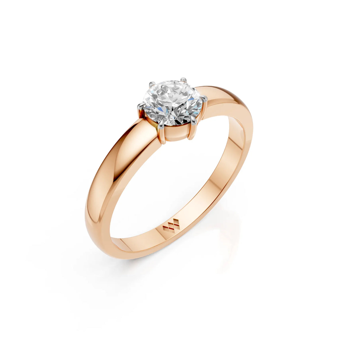 Classic Six-Prong Round Solitaire Ring