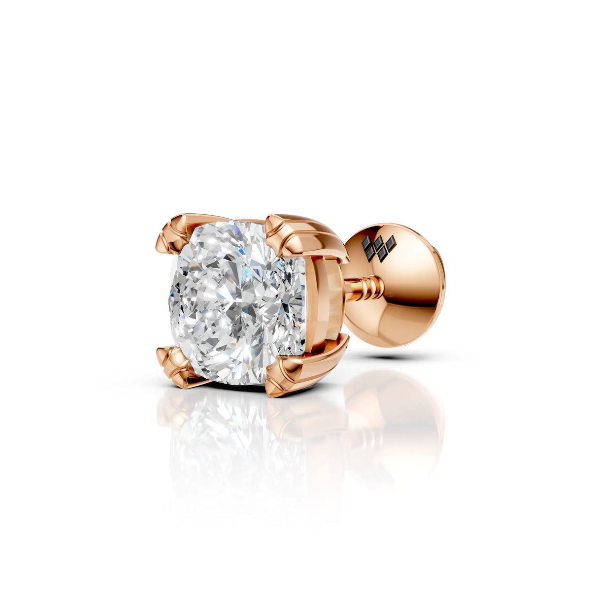 Cushion Cut Solitaire Stud (1 PC)