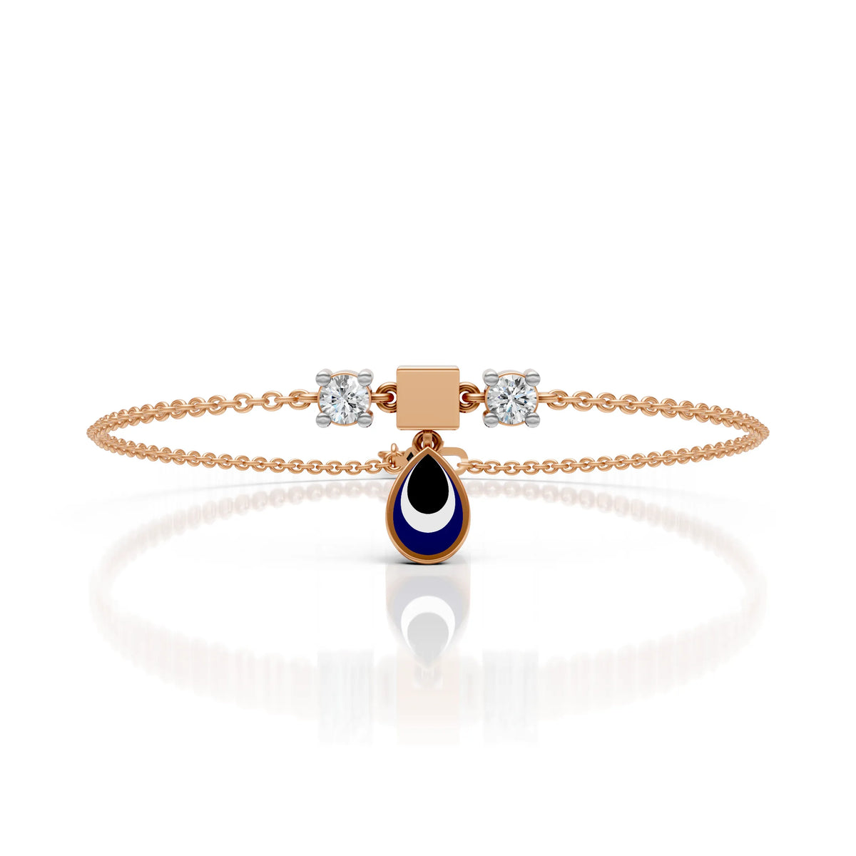 Blue Eye Drop Anklet