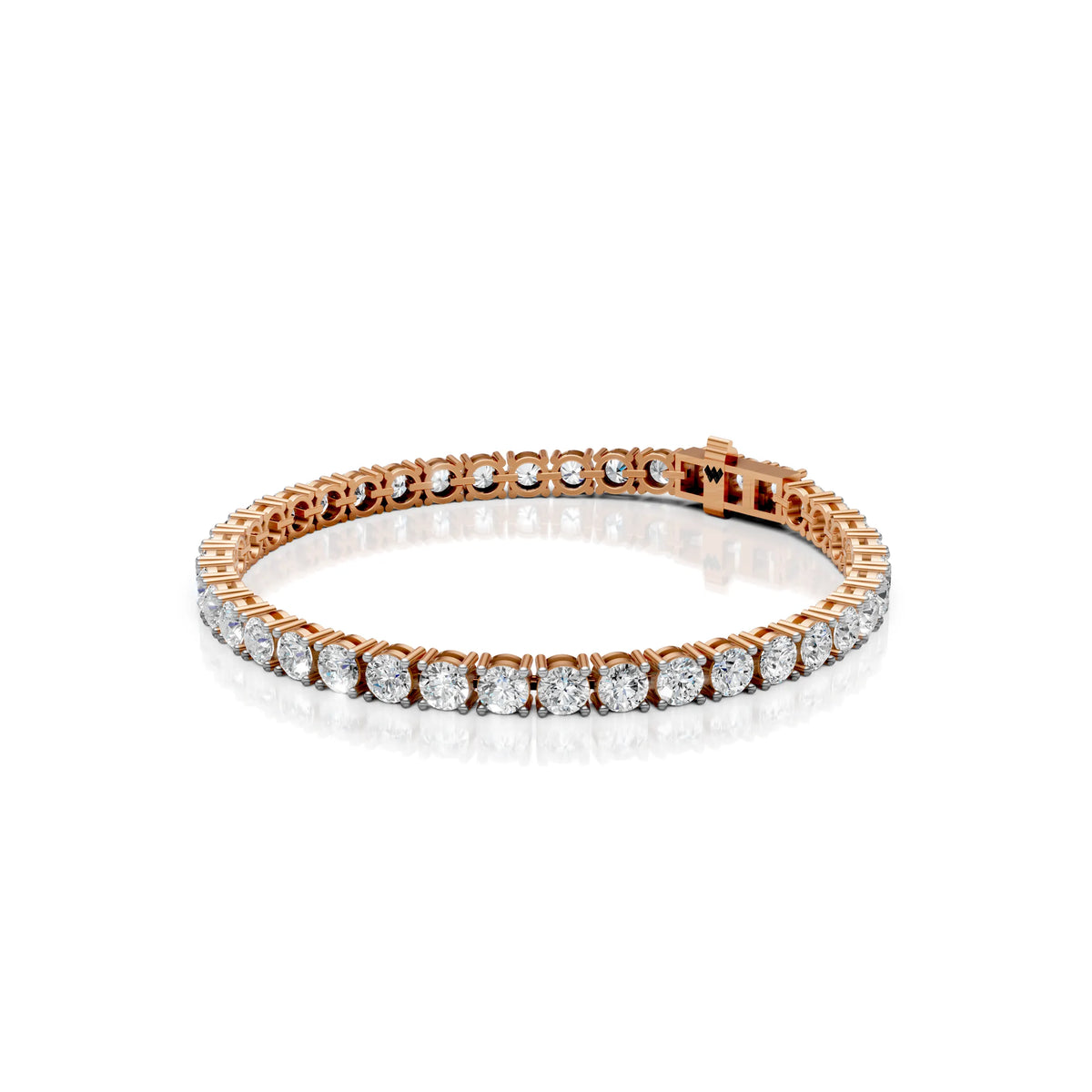 4.5 MM Round Shaped Tennis Bracelet