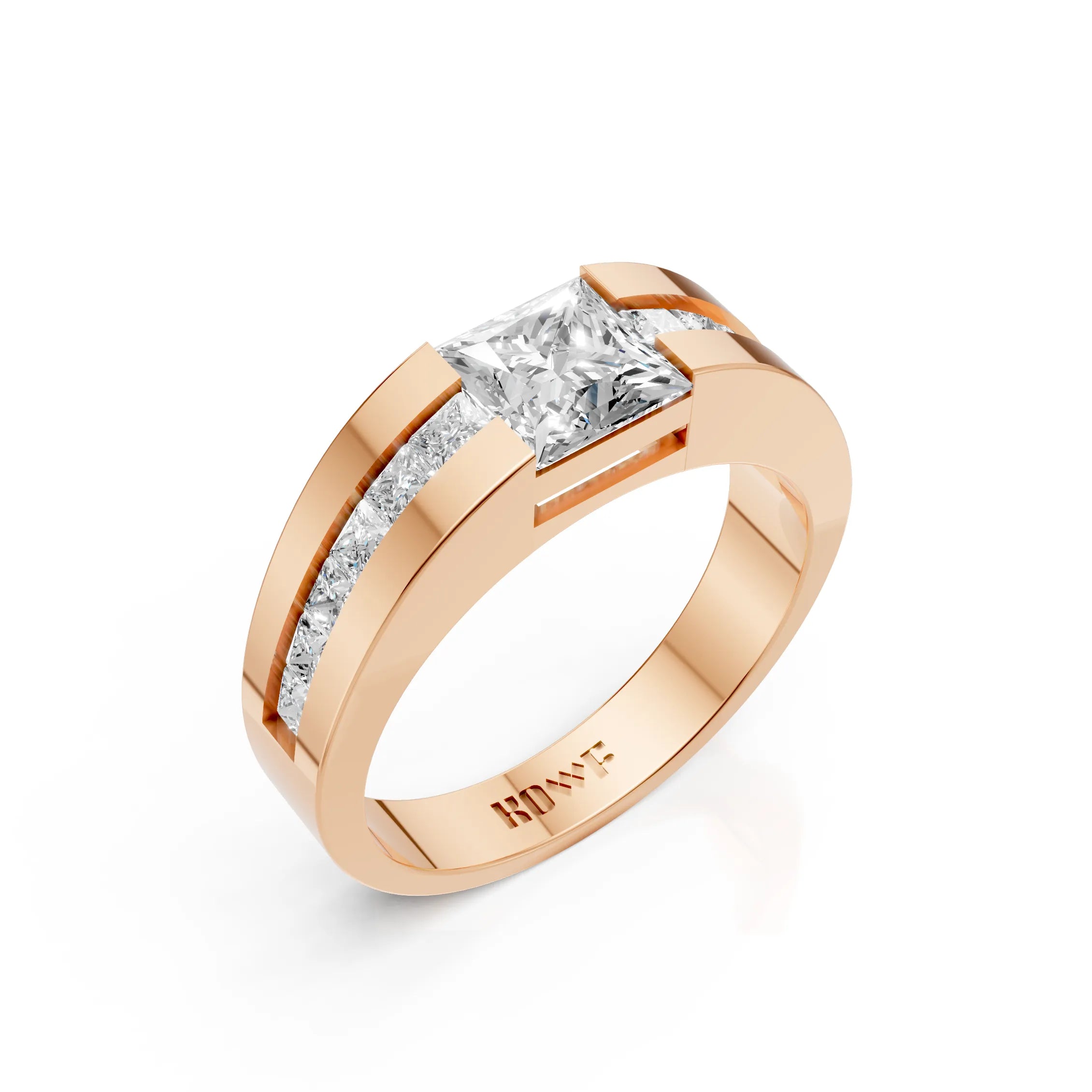 Elegant Princess-Cut Ring