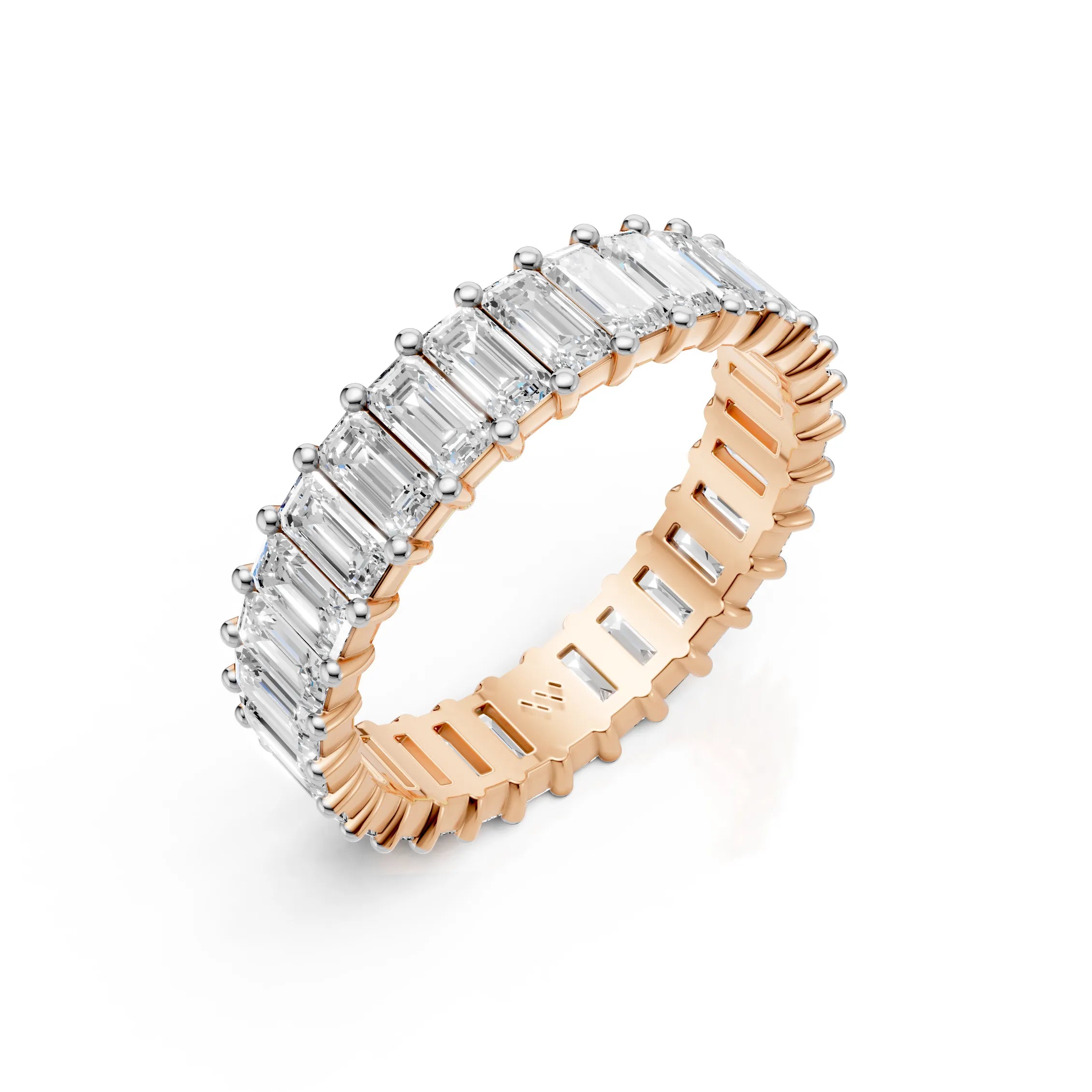 Emerald Eternity Diamond Band