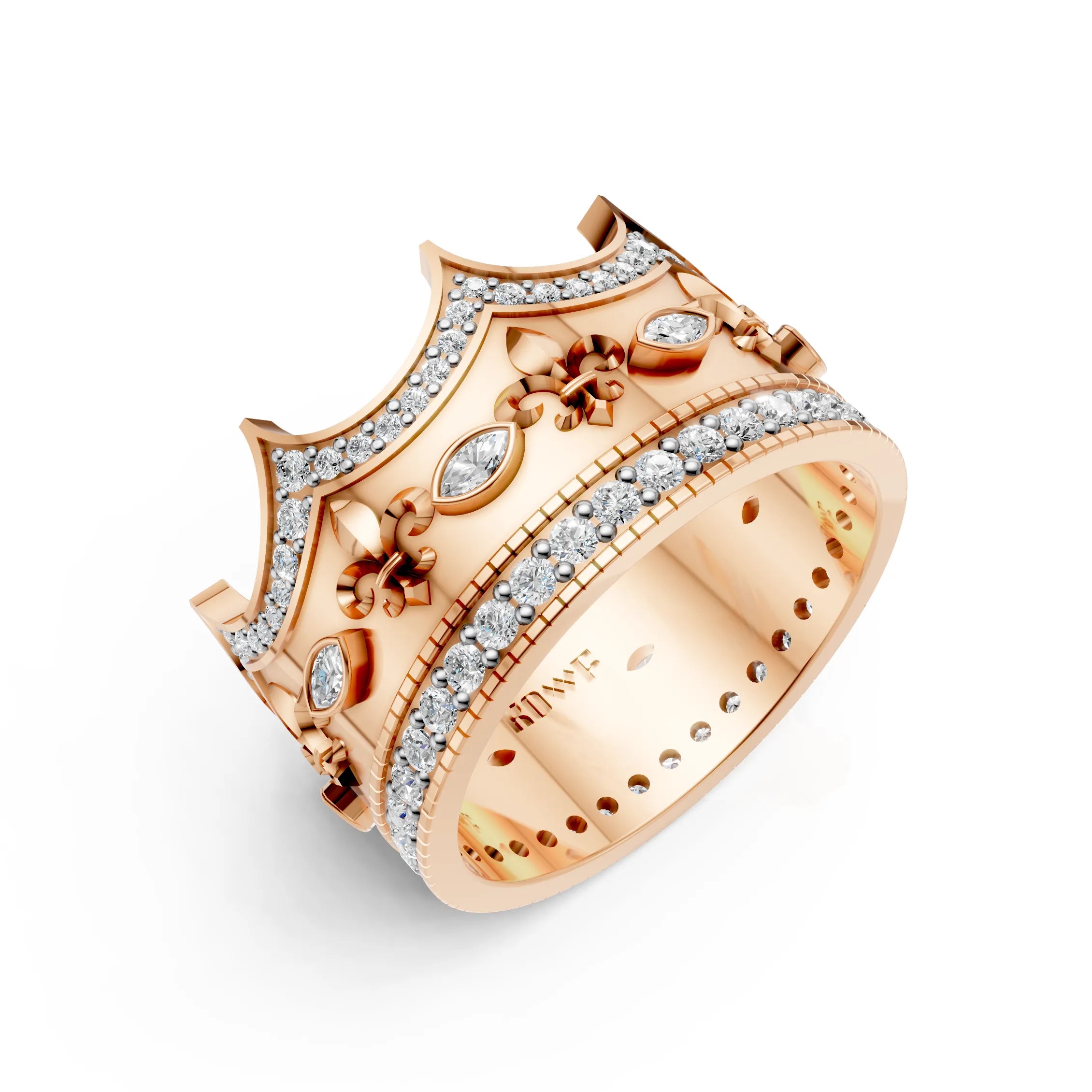 Royal Crown Ring with – Regal Elegance for Everyday Kings