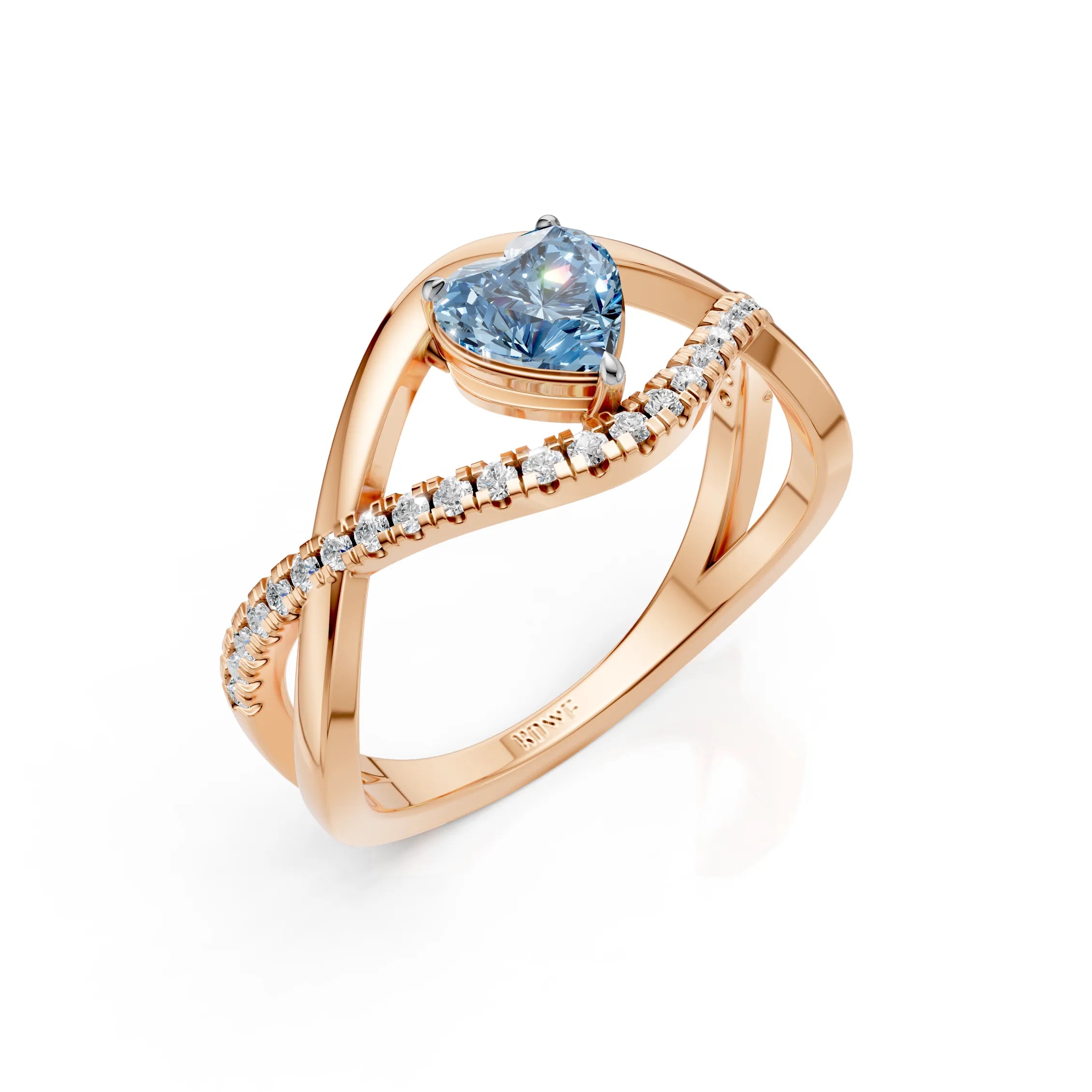 Blue Heart Ring