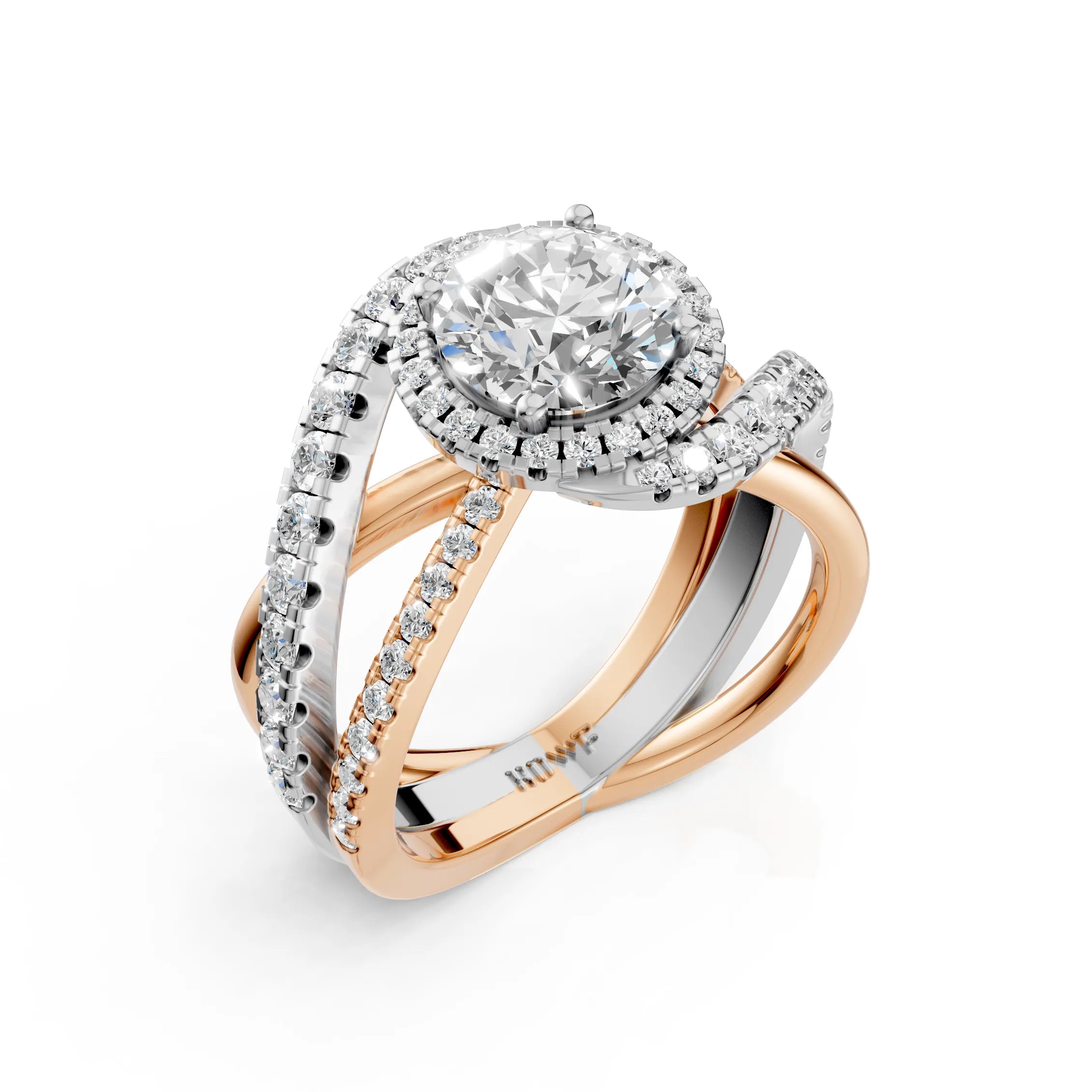 Dual Tone Twist Ring