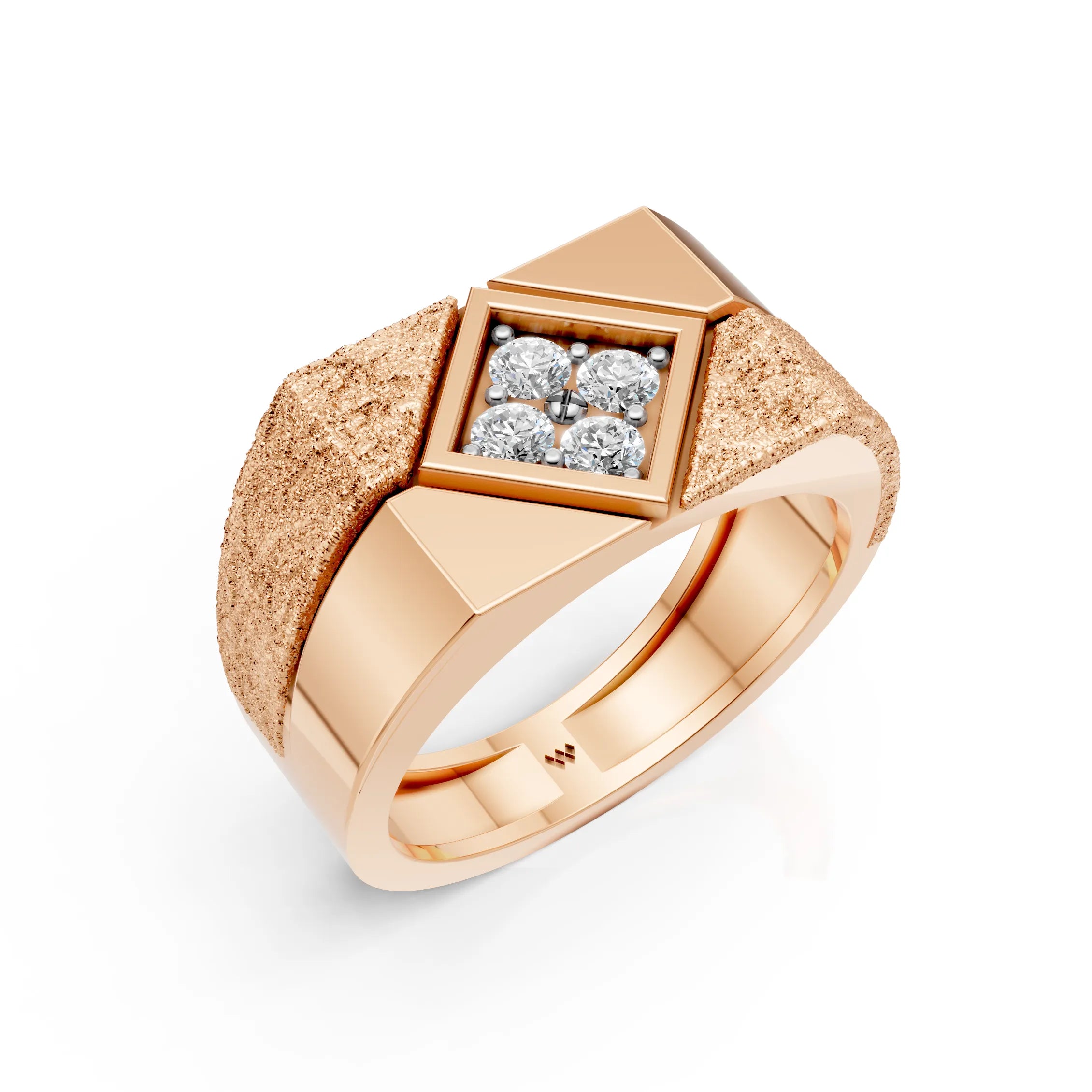 Geometric Diamond Ring