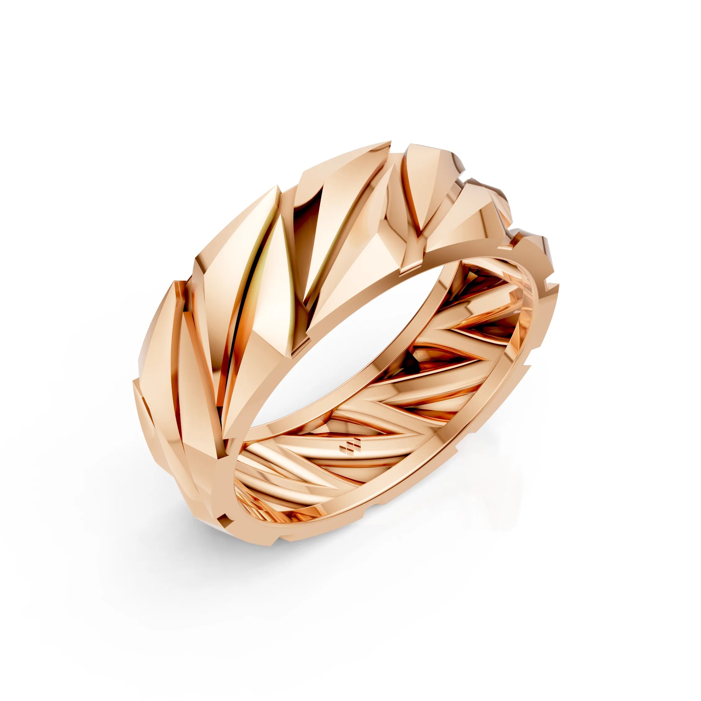 Bold Textured Band Ring