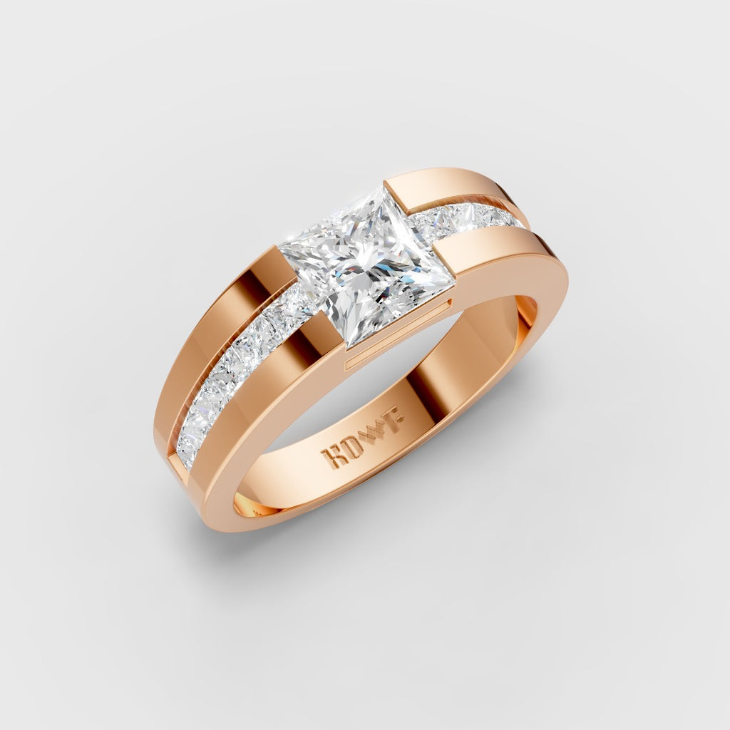 Elegant Princess-Cut Ring