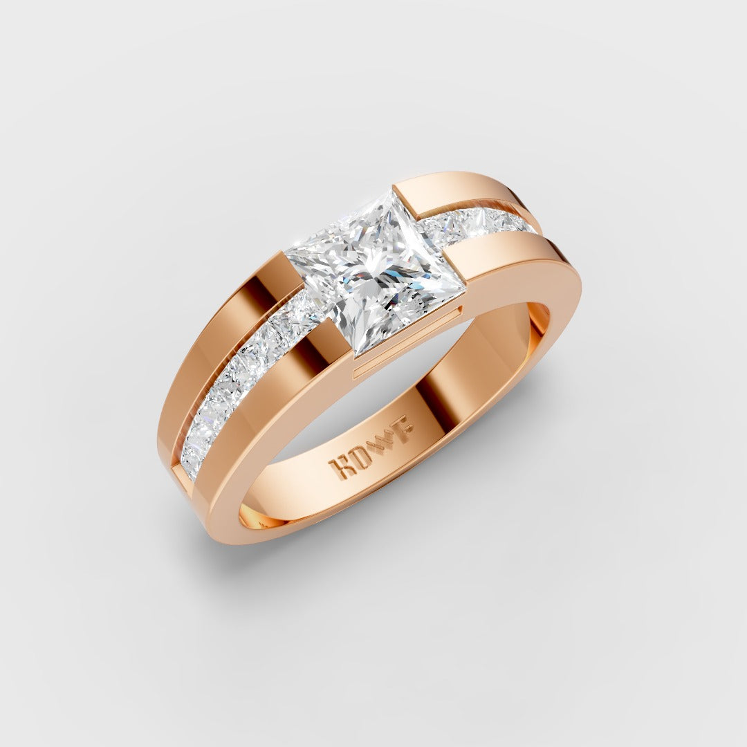 Elegant Princess-Cut Ring