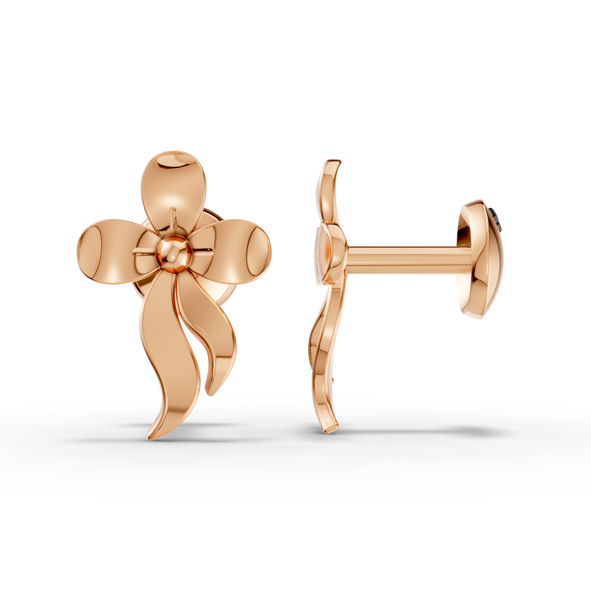 Minimal Flower Shape Earrings (1 Pair)