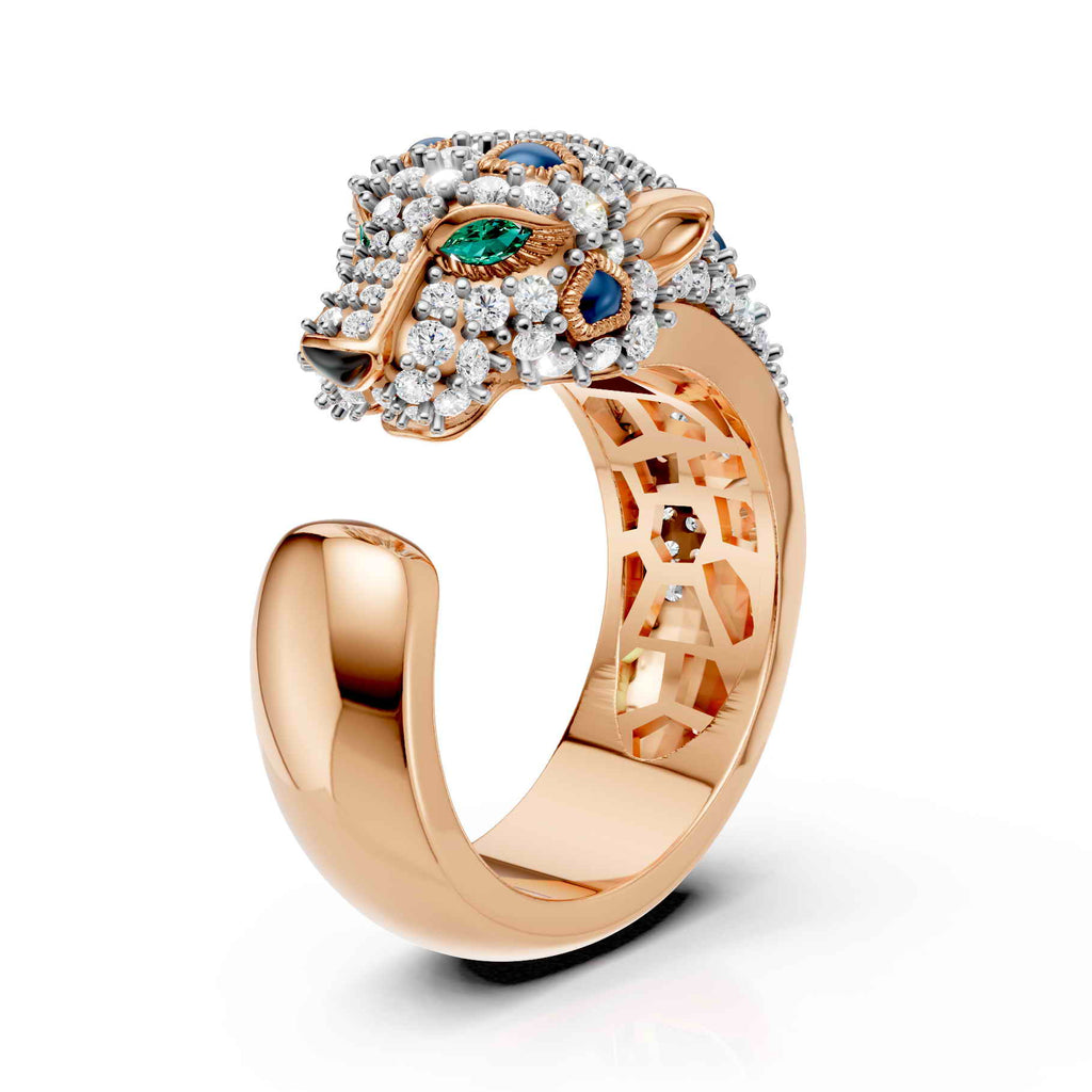 Royal Panther Diamond Ring