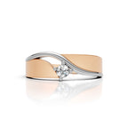 Wave Solitaire Ring