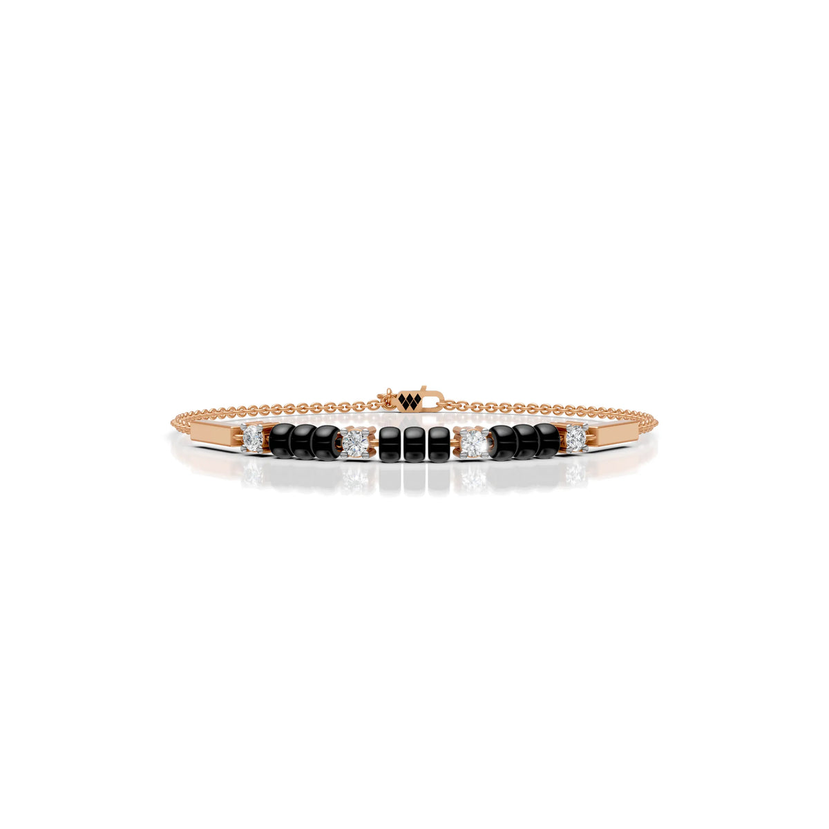 Onyx Rhythm Anklet