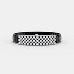 Black Strap Bracelet For Men's