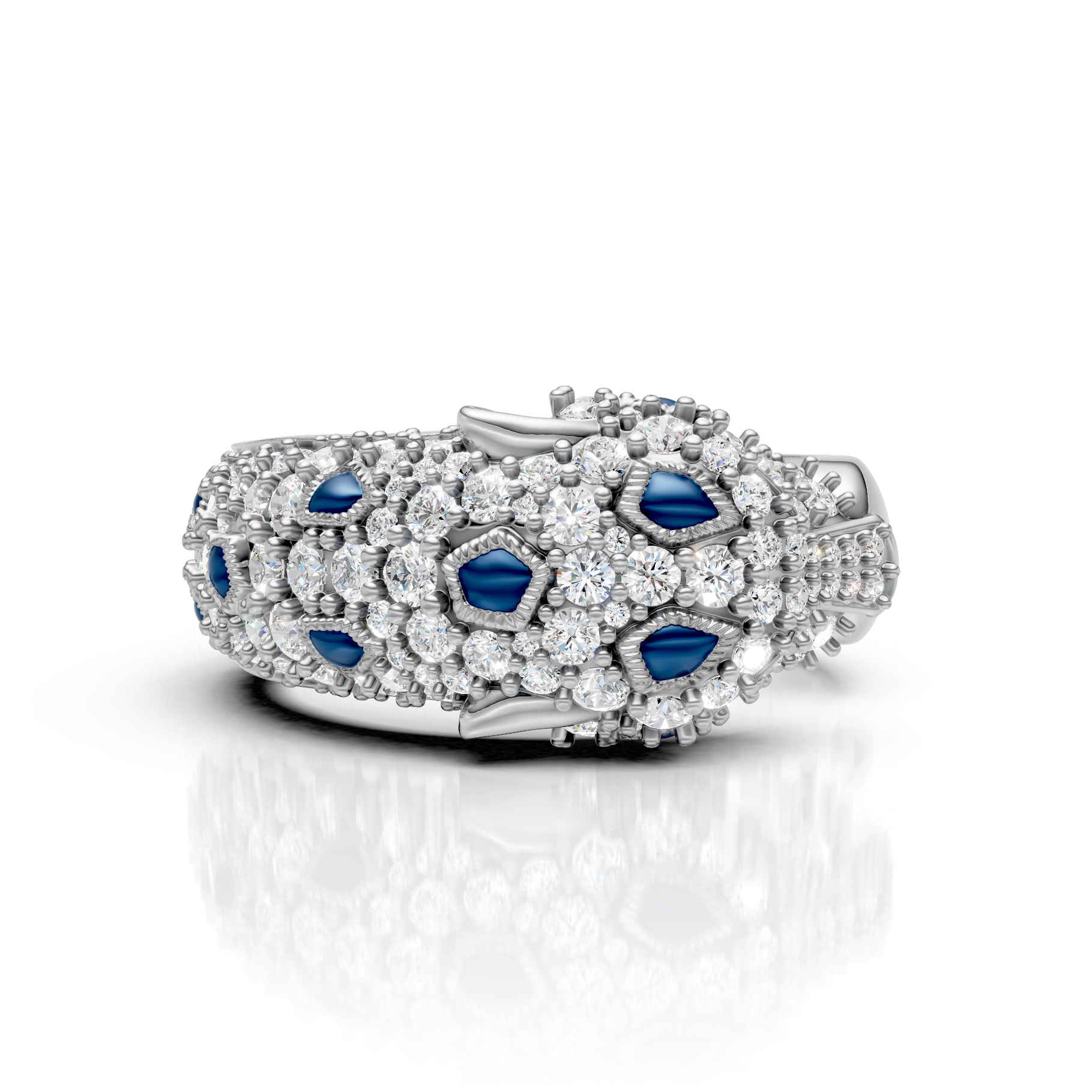Royal Panther Diamond Ring