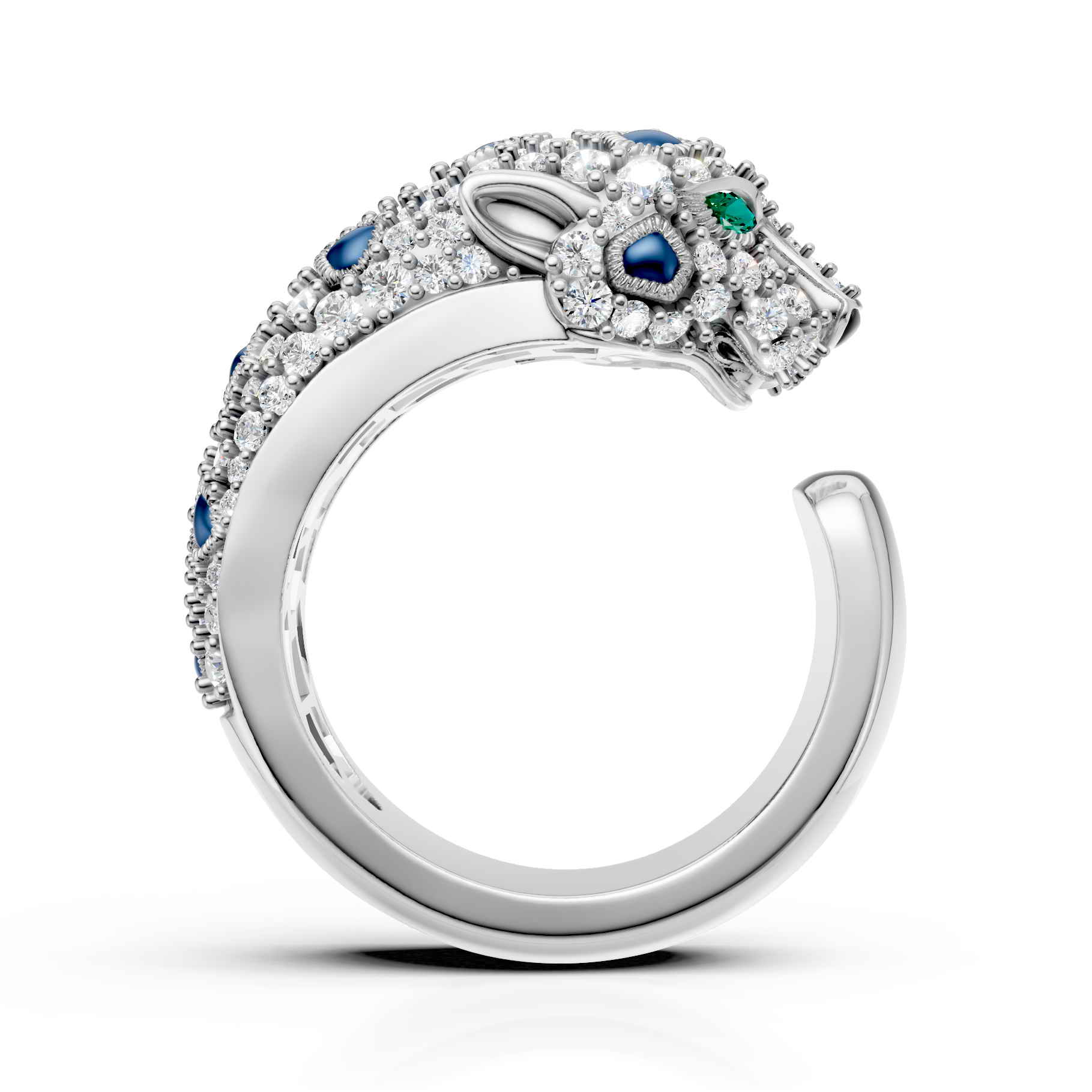 Royal Panther Diamond Ring