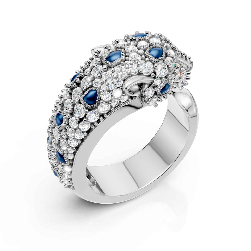 Royal Panther Diamond Ring