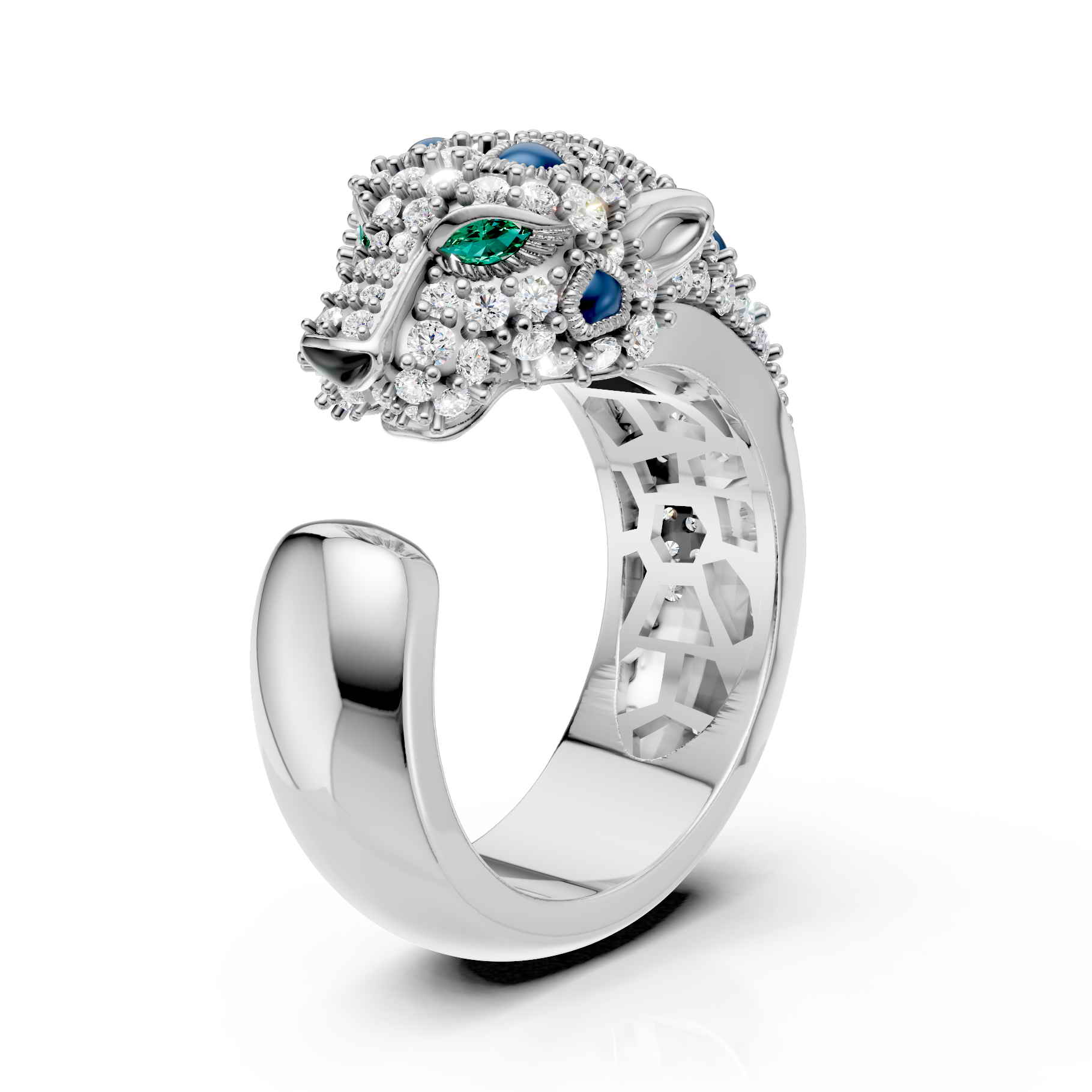 Royal Panther Diamond Ring