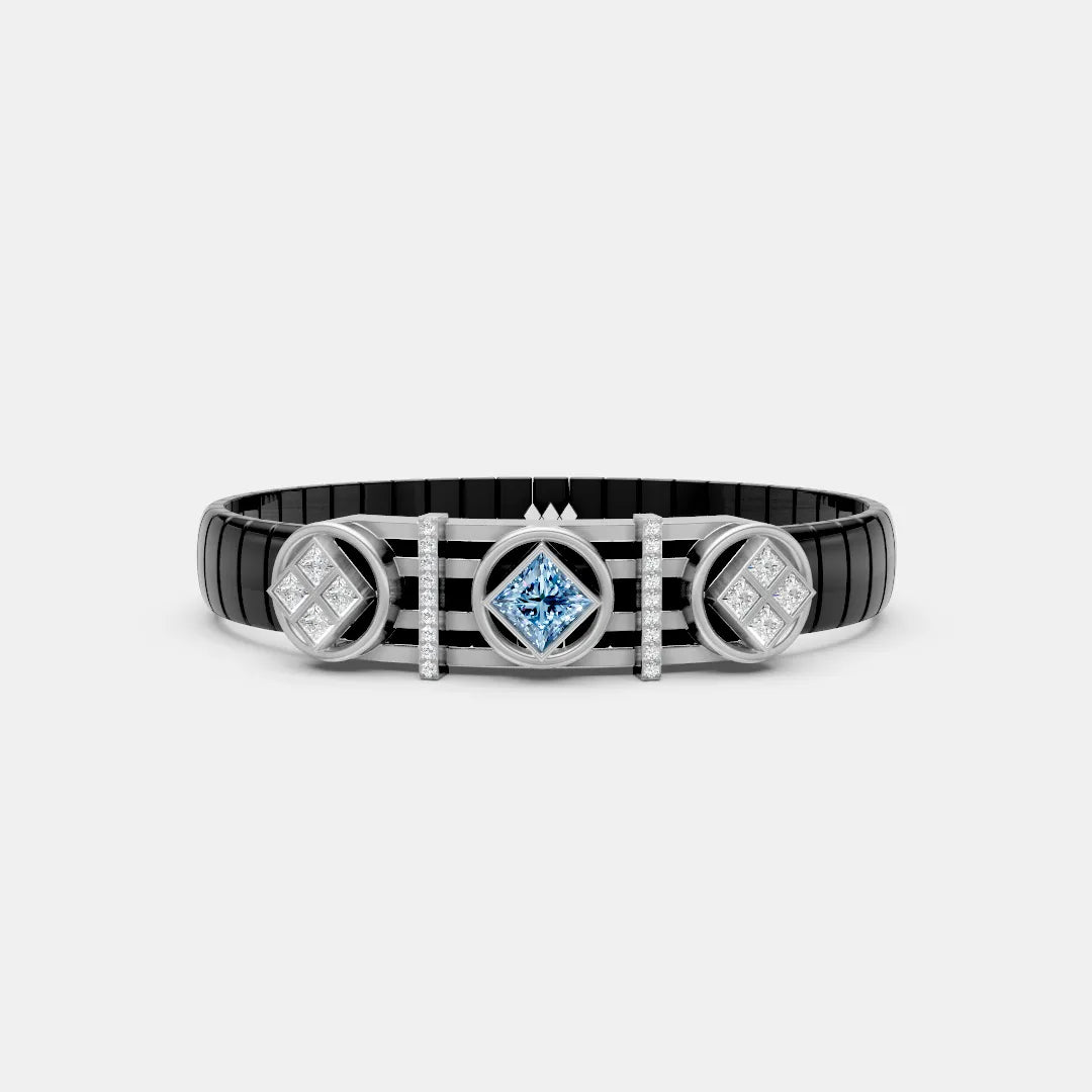 Designer Bracelet with Blue Center