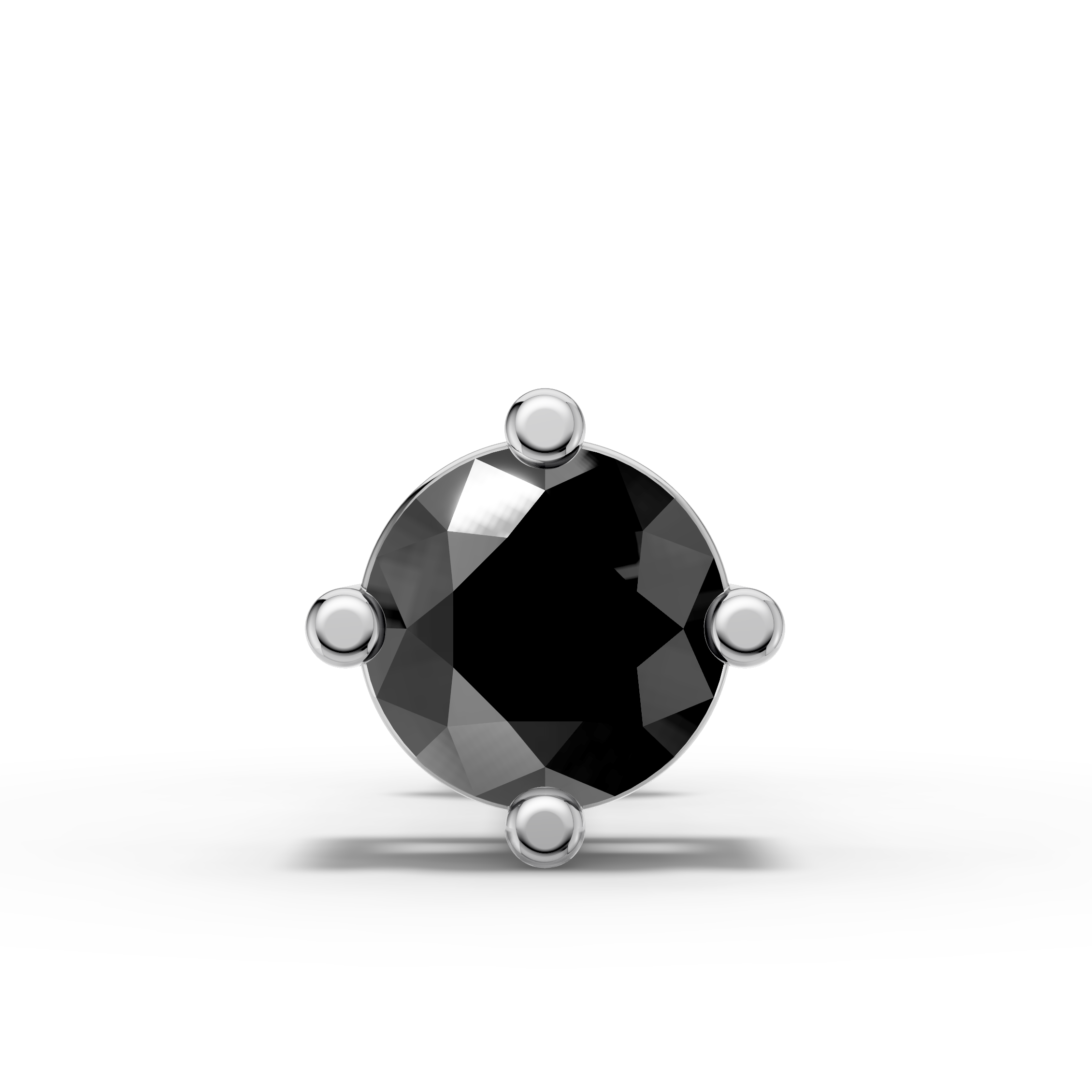 Virat Kohli Inspired Black Stud Earring (1 PC)