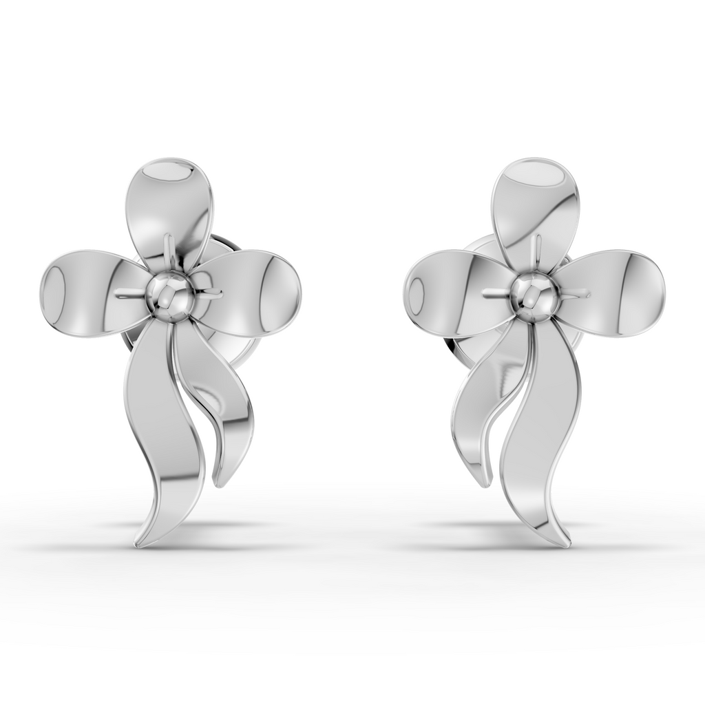 Minimal Flower Shape Earrings (1 Pair)