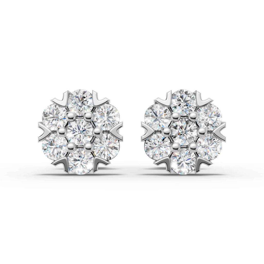 Flower Cluster Earrings (1 Pair)