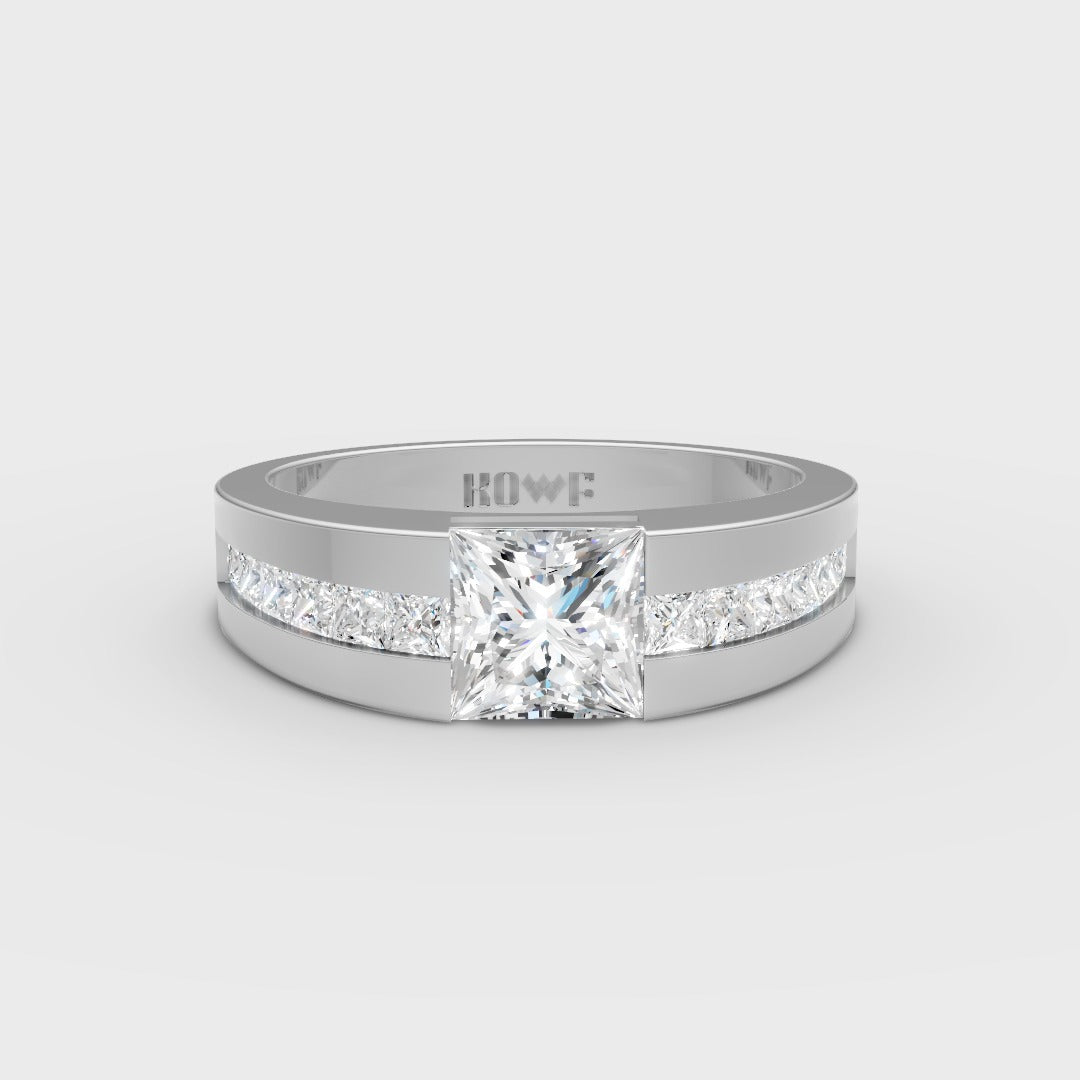 Elegant Princess-Cut Ring