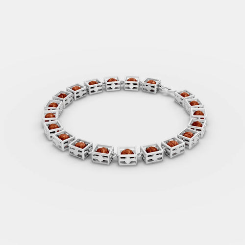 Black Rudraksha Box Bracelet – Spiritual Strength Meets Modern Design