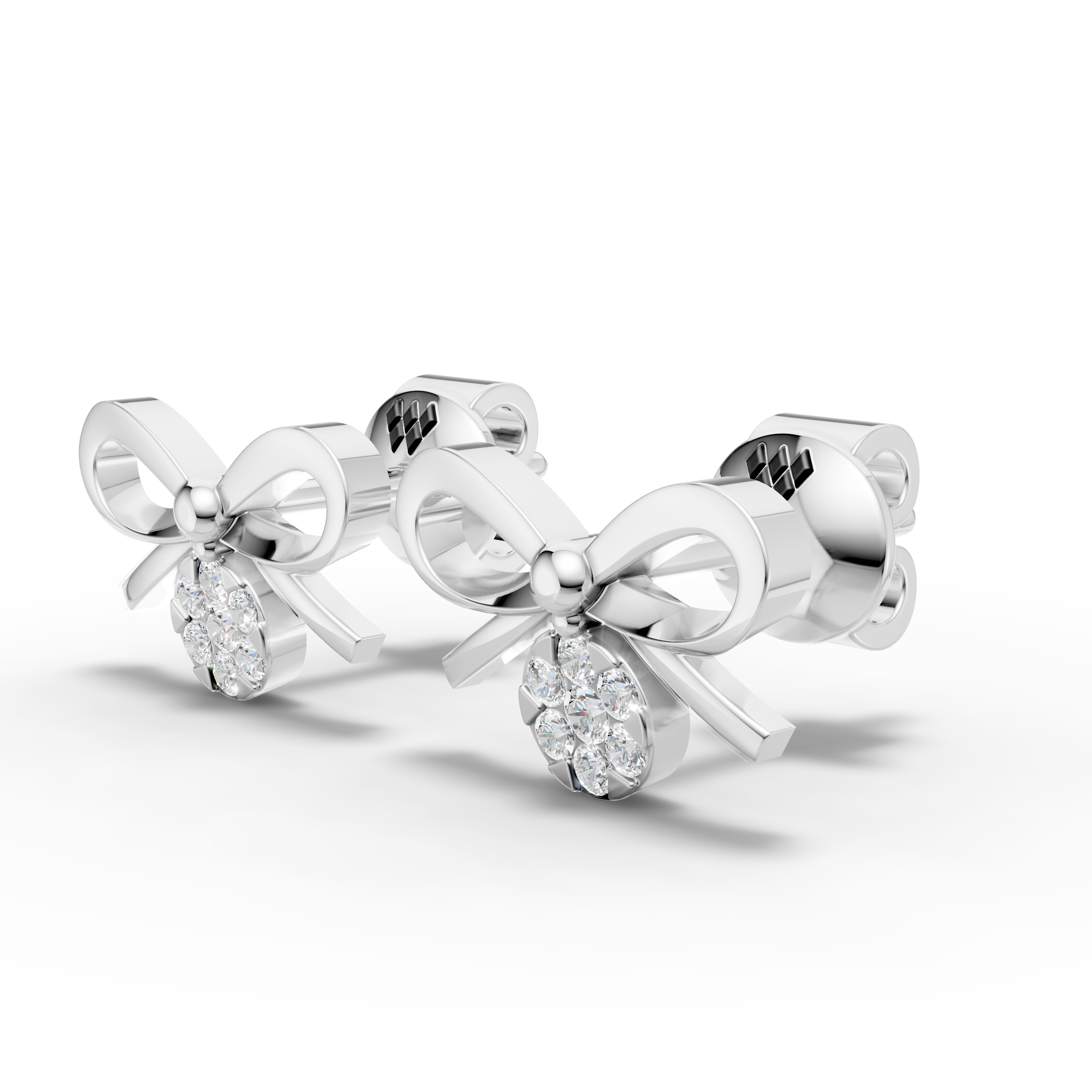 Elegant Bow Knot Stud Earrings (1 Pair)