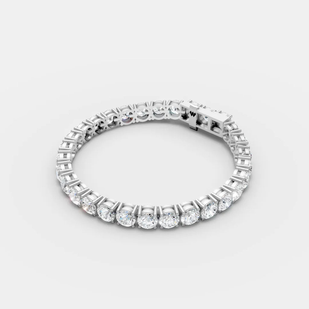 6.5 MM Round Shaped Tennis Bracelet