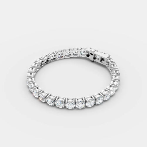 6.5 MM Round Shaped Tennis Bracelet