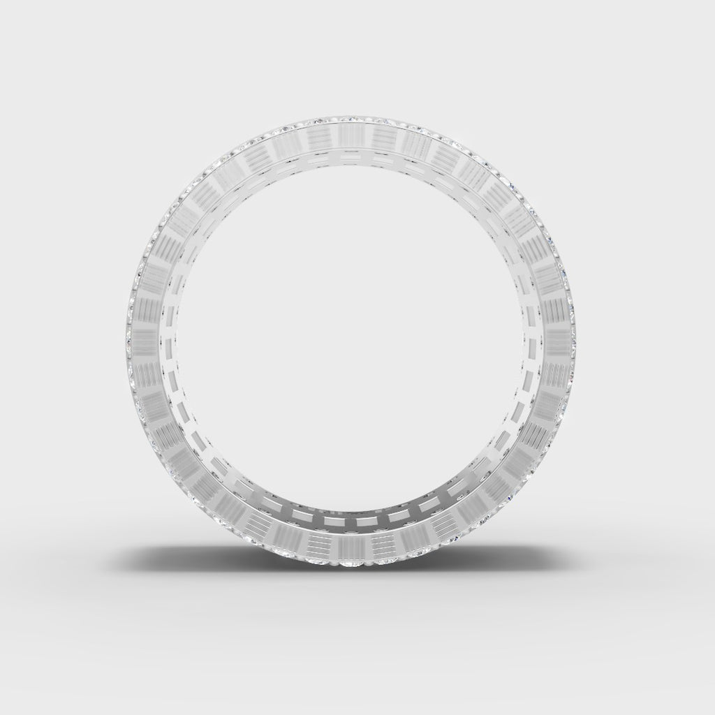 Multi-Color Baguette Eternity Band Ring