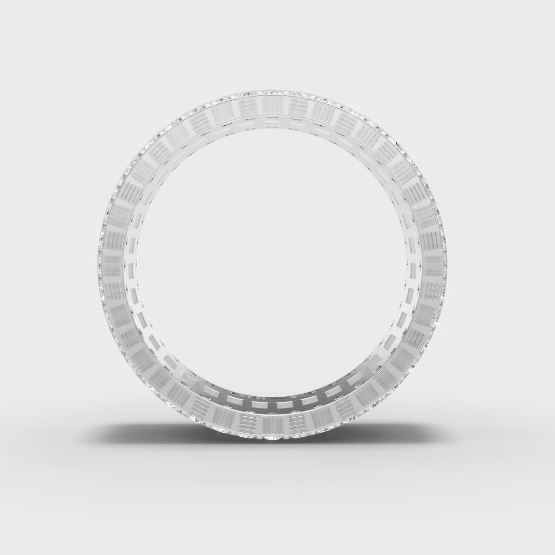 Multi-Color Baguette Eternity Band Ring