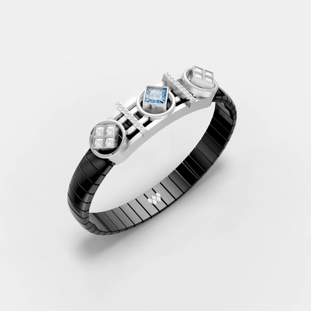Designer Bracelet with Blue Center