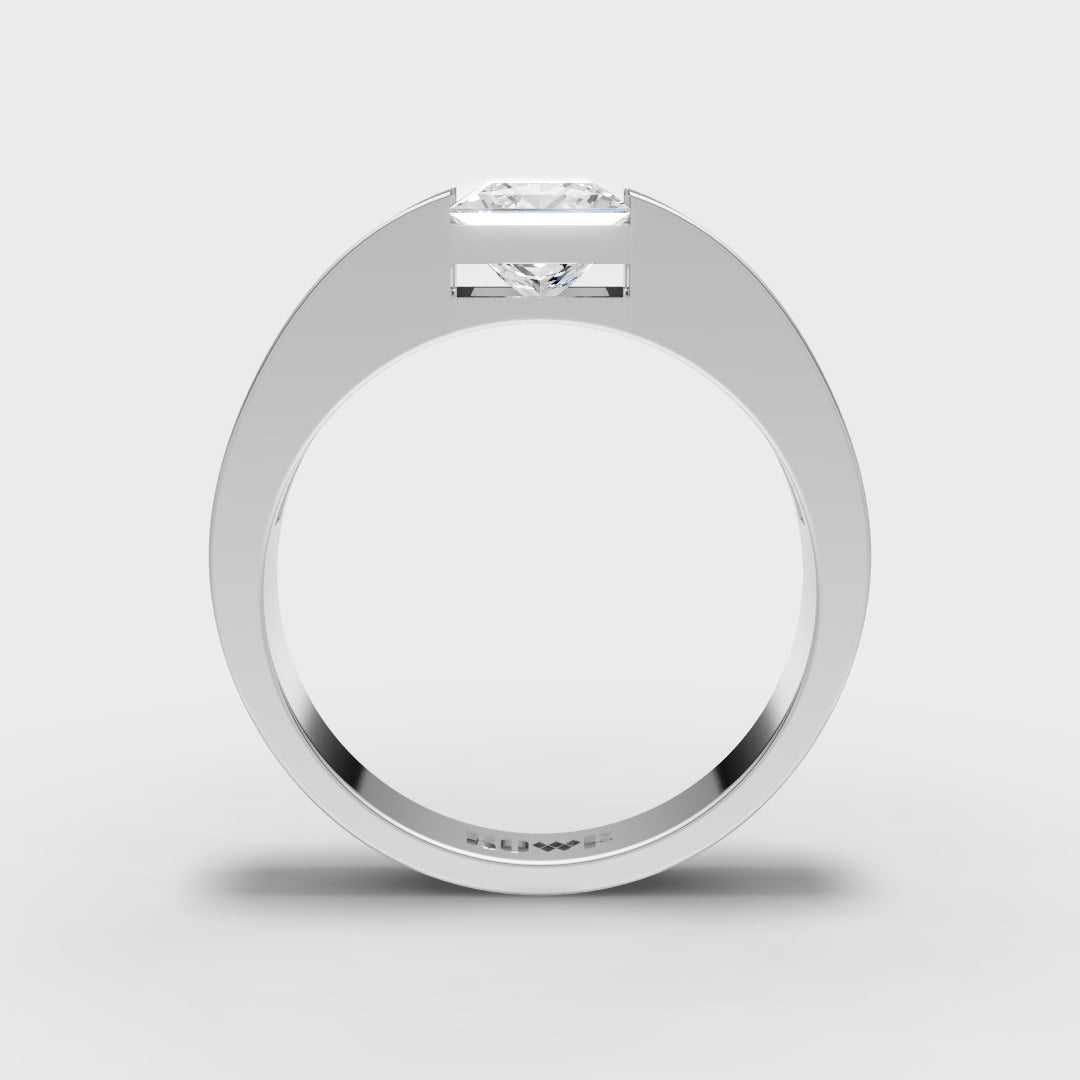 Elegant Princess-Cut Ring