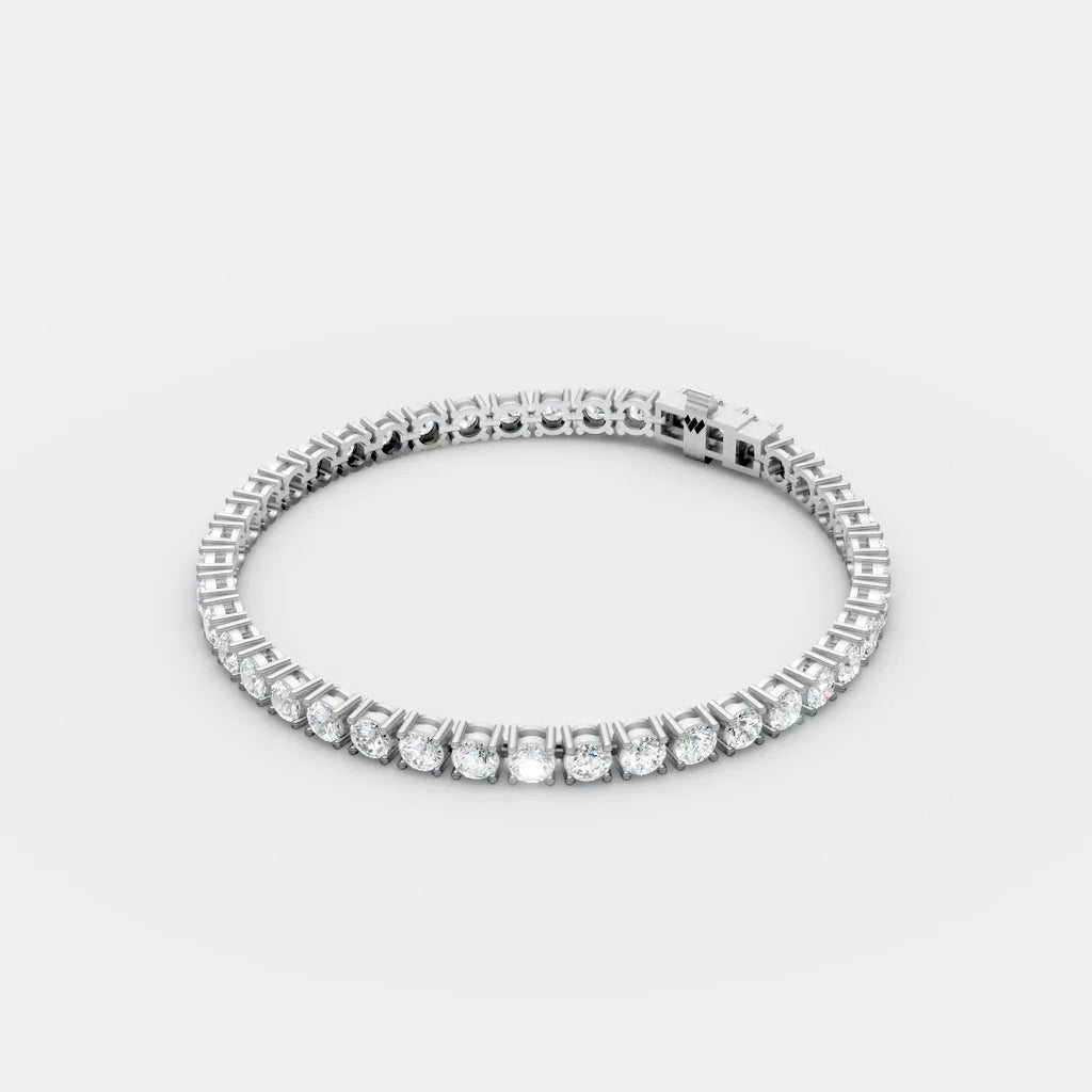 4 MM Round Shaped Tennis Bracelet