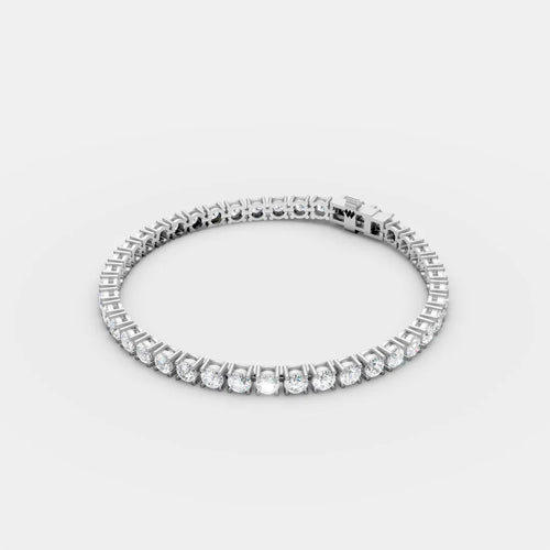 4 MM Round Shaped Tennis Bracelet
