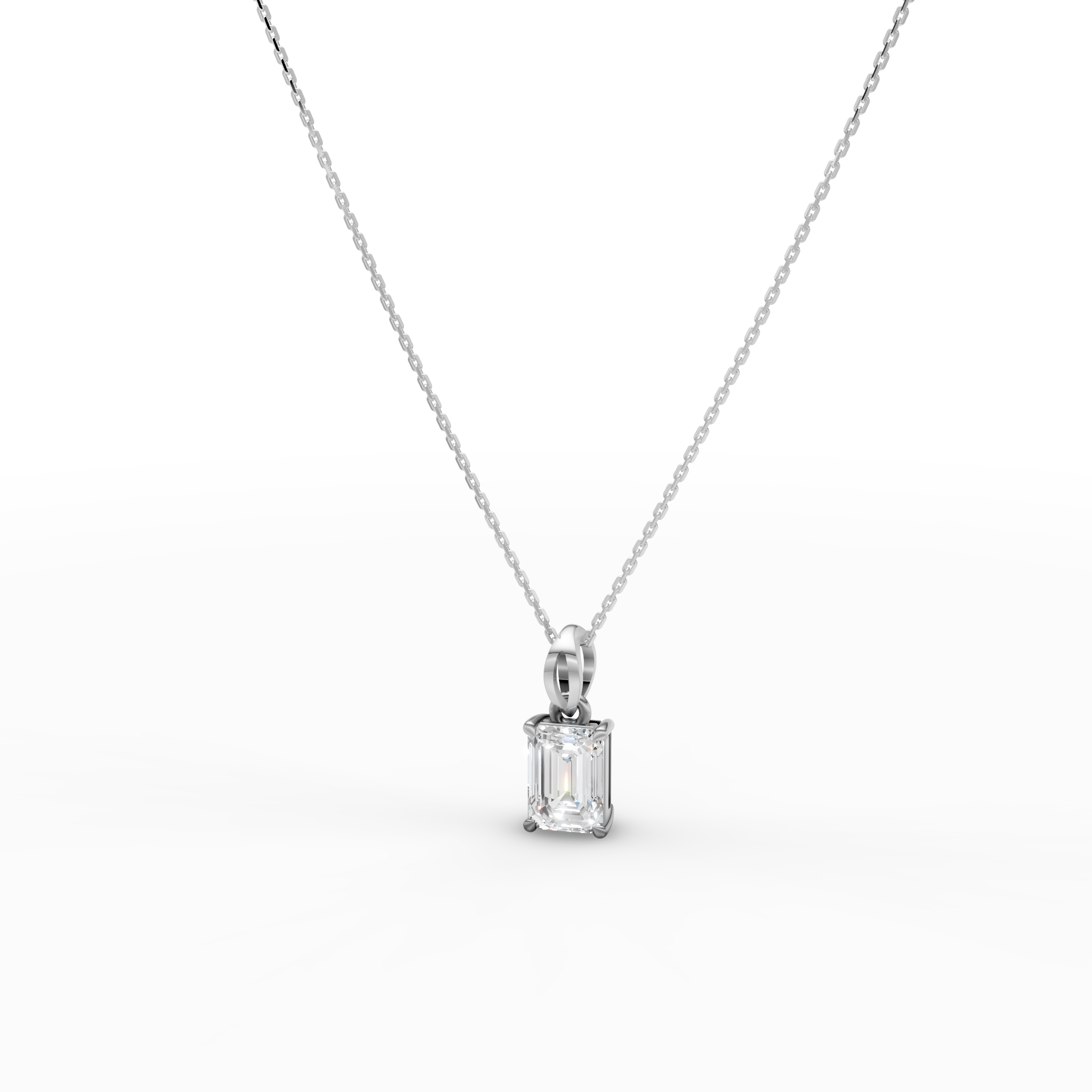 Emerald Shape Pendant