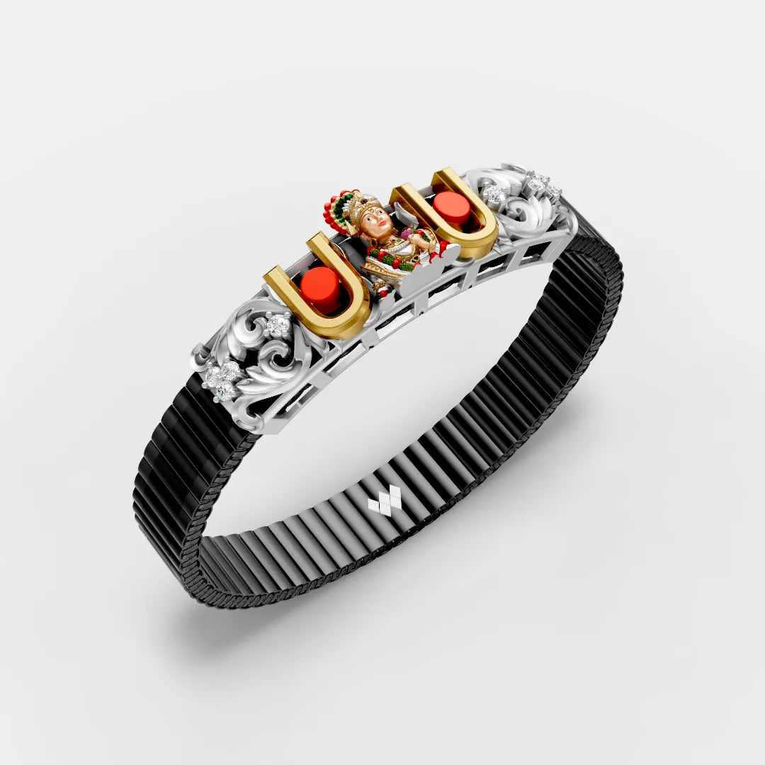 925 Sterling Silver Ghanshyam Maharaj Tilak Bracelet