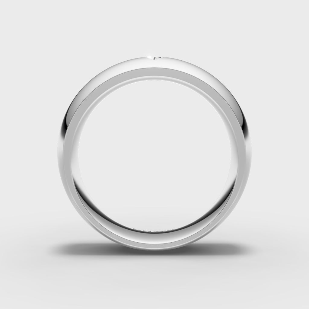 Princess Solitaire Band Ring