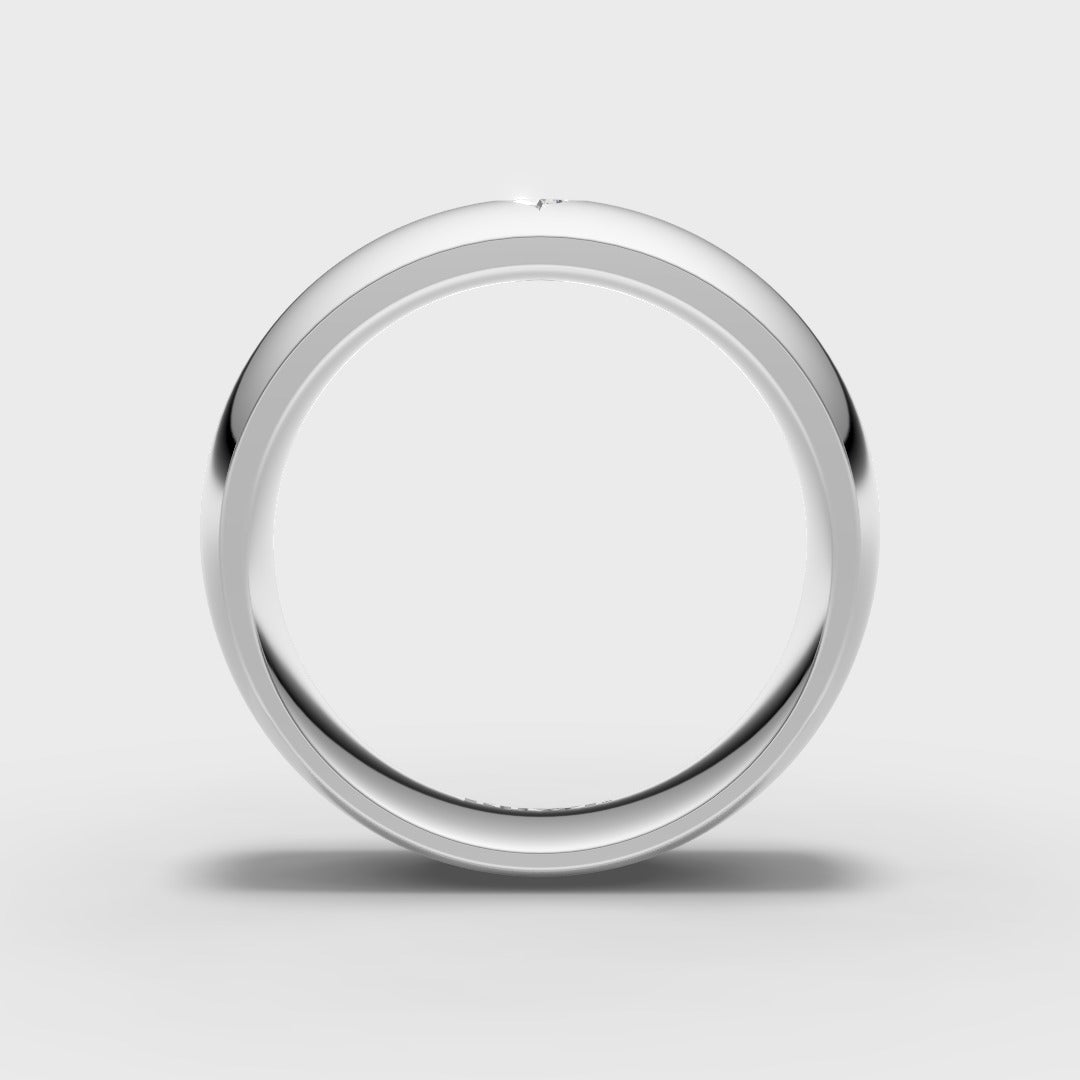 Princess Solitaire Band Ring